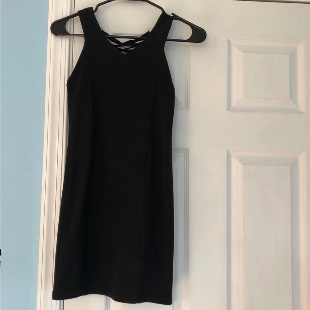 tight black dress